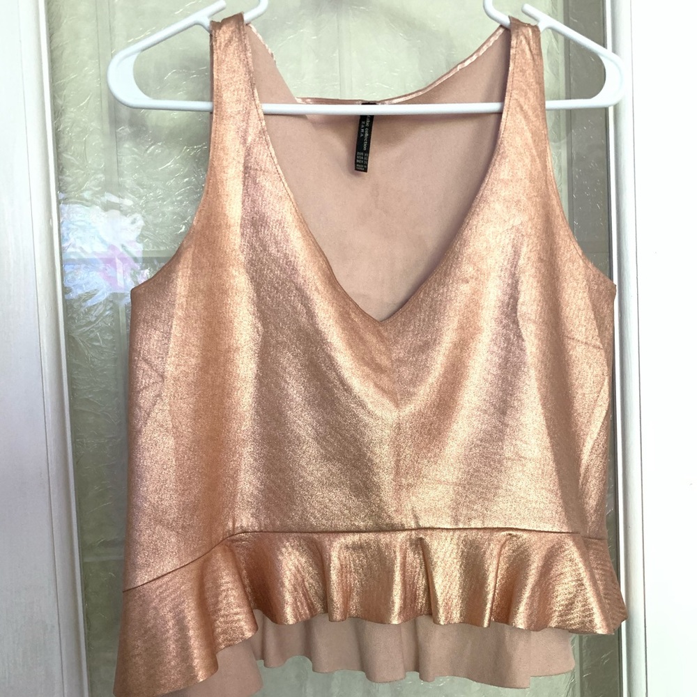 Zara Rose Gold Top